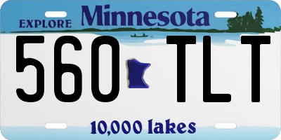 MN license plate 560TLT
