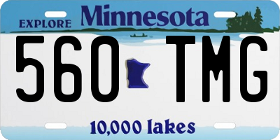 MN license plate 560TMG