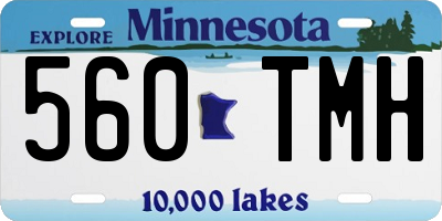 MN license plate 560TMH