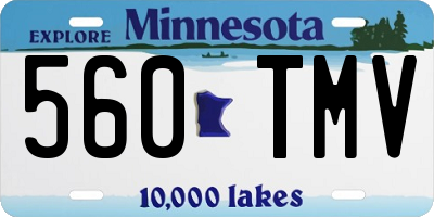MN license plate 560TMV