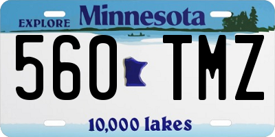 MN license plate 560TMZ