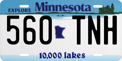 MN license plate 560TNH