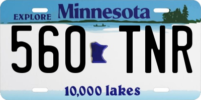 MN license plate 560TNR