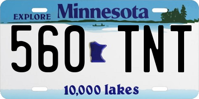 MN license plate 560TNT