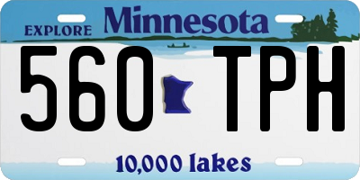MN license plate 560TPH