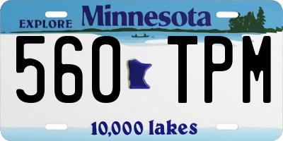 MN license plate 560TPM