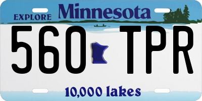 MN license plate 560TPR