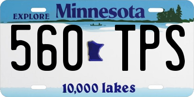 MN license plate 560TPS