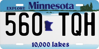MN license plate 560TQH