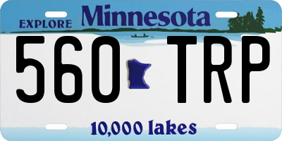 MN license plate 560TRP