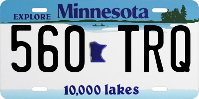 MN license plate 560TRQ
