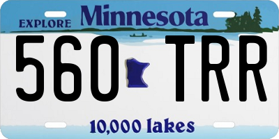 MN license plate 560TRR