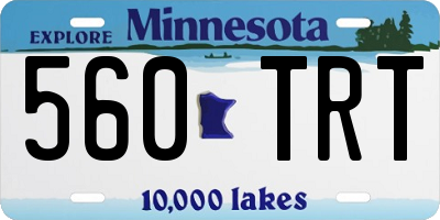 MN license plate 560TRT