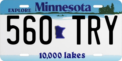 MN license plate 560TRY