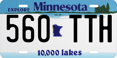 MN license plate 560TTH