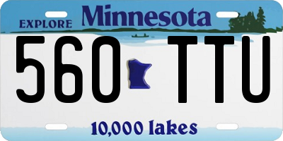 MN license plate 560TTU