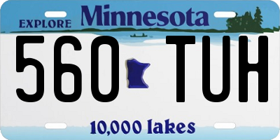MN license plate 560TUH