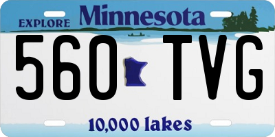 MN license plate 560TVG