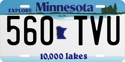 MN license plate 560TVU