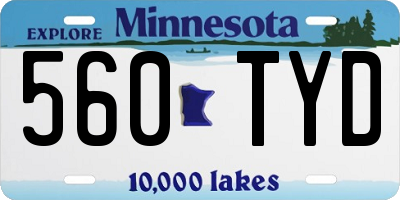 MN license plate 560TYD