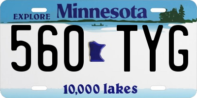 MN license plate 560TYG