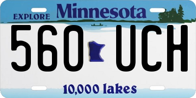 MN license plate 560UCH
