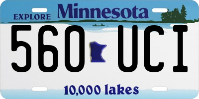 MN license plate 560UCI