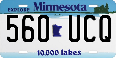 MN license plate 560UCQ