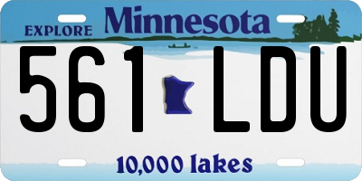 MN license plate 561LDU