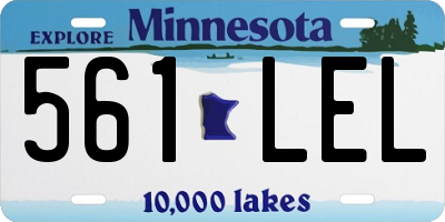 MN license plate 561LEL