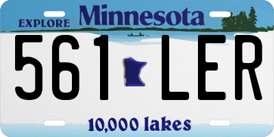 MN license plate 561LER