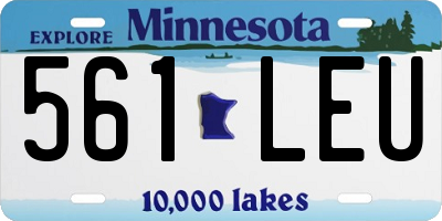 MN license plate 561LEU