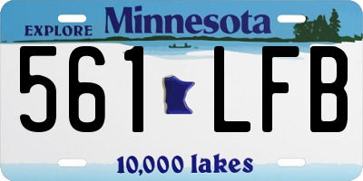 MN license plate 561LFB