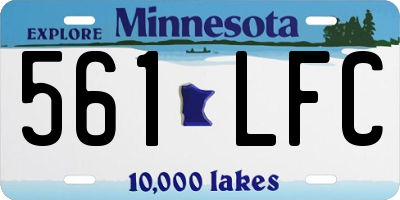 MN license plate 561LFC