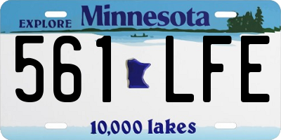 MN license plate 561LFE