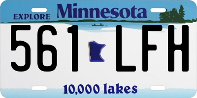 MN license plate 561LFH
