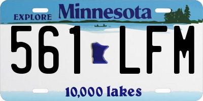 MN license plate 561LFM