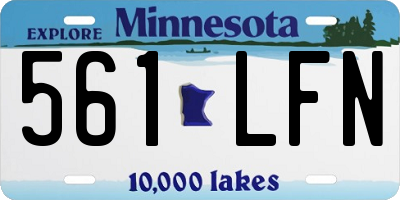 MN license plate 561LFN