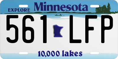 MN license plate 561LFP