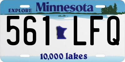 MN license plate 561LFQ