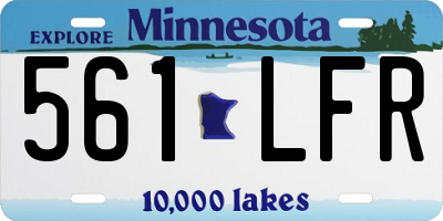 MN license plate 561LFR