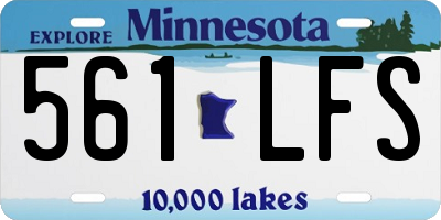 MN license plate 561LFS