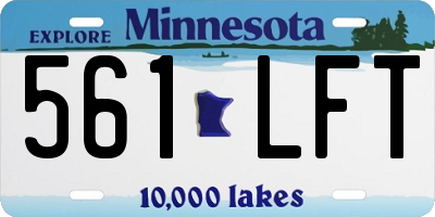MN license plate 561LFT