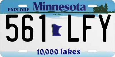 MN license plate 561LFY
