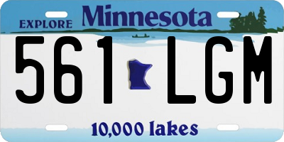 MN license plate 561LGM