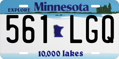 MN license plate 561LGQ