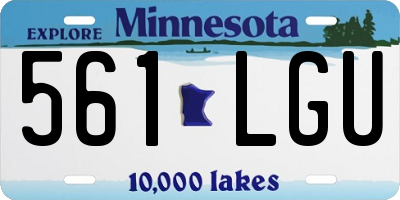 MN license plate 561LGU