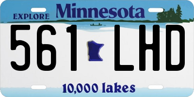 MN license plate 561LHD