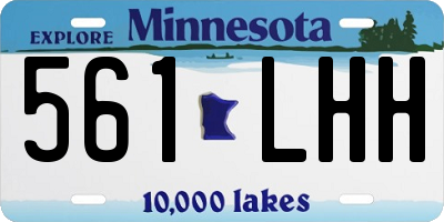 MN license plate 561LHH