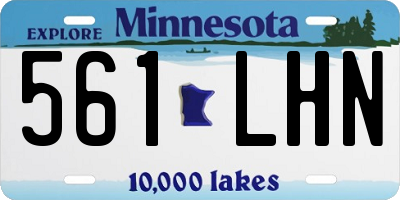 MN license plate 561LHN